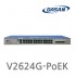 DASAN V2624G-PoEK 24포트 PoE 10/100/1000 BASE-T, 4포트 1000 BASE-X(SFP), 802.3af/at(PoE/PoE+) 지원(최대 460W)