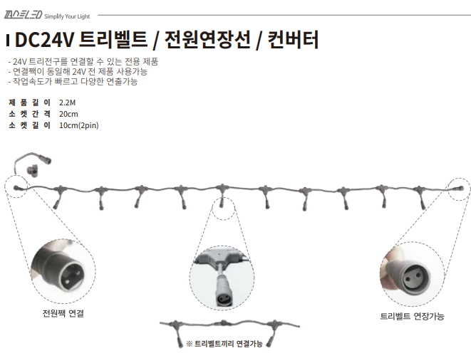 DC24V 트리벨트 /전원영장선